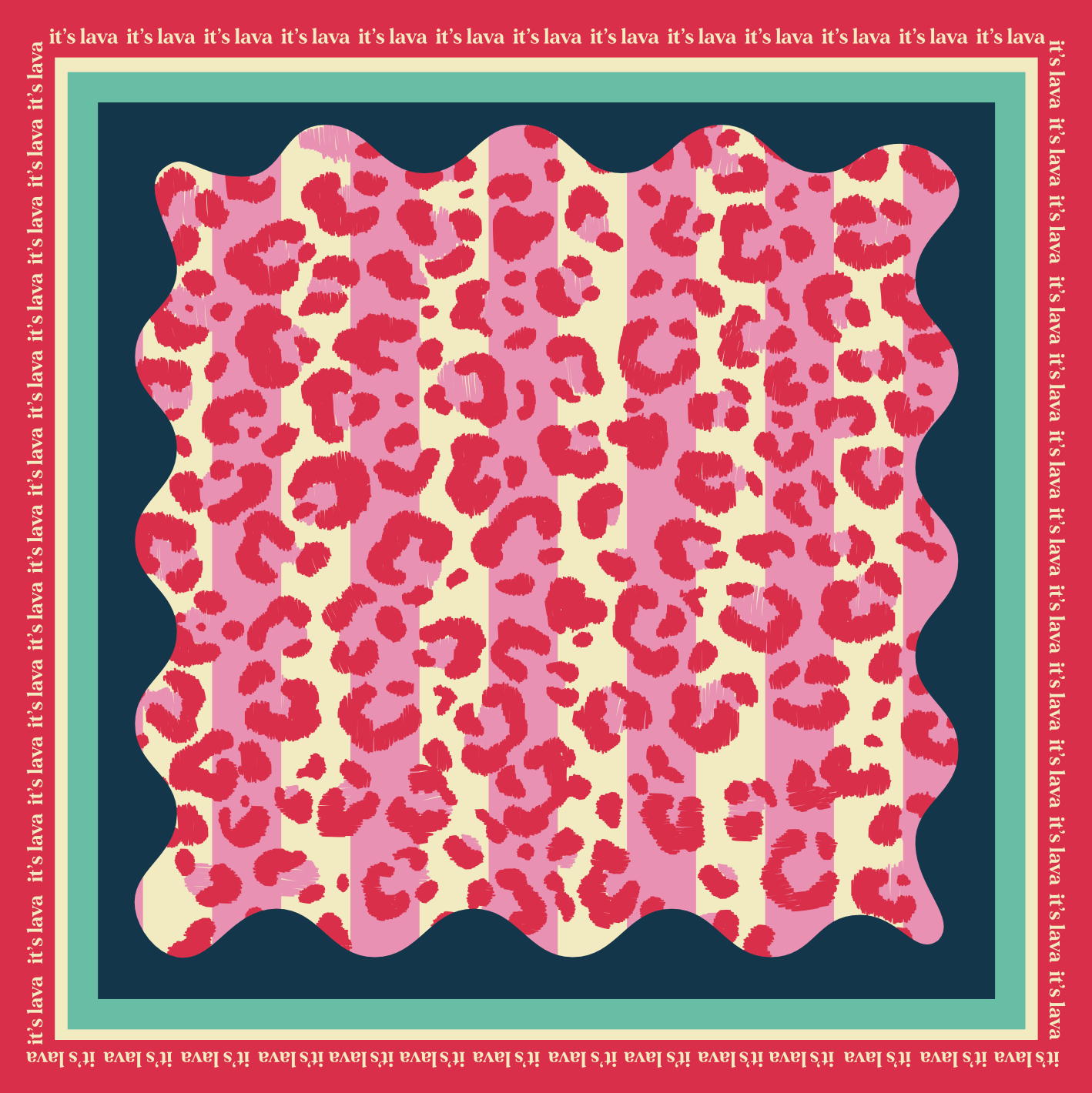 PINK CHEETAH SCARF