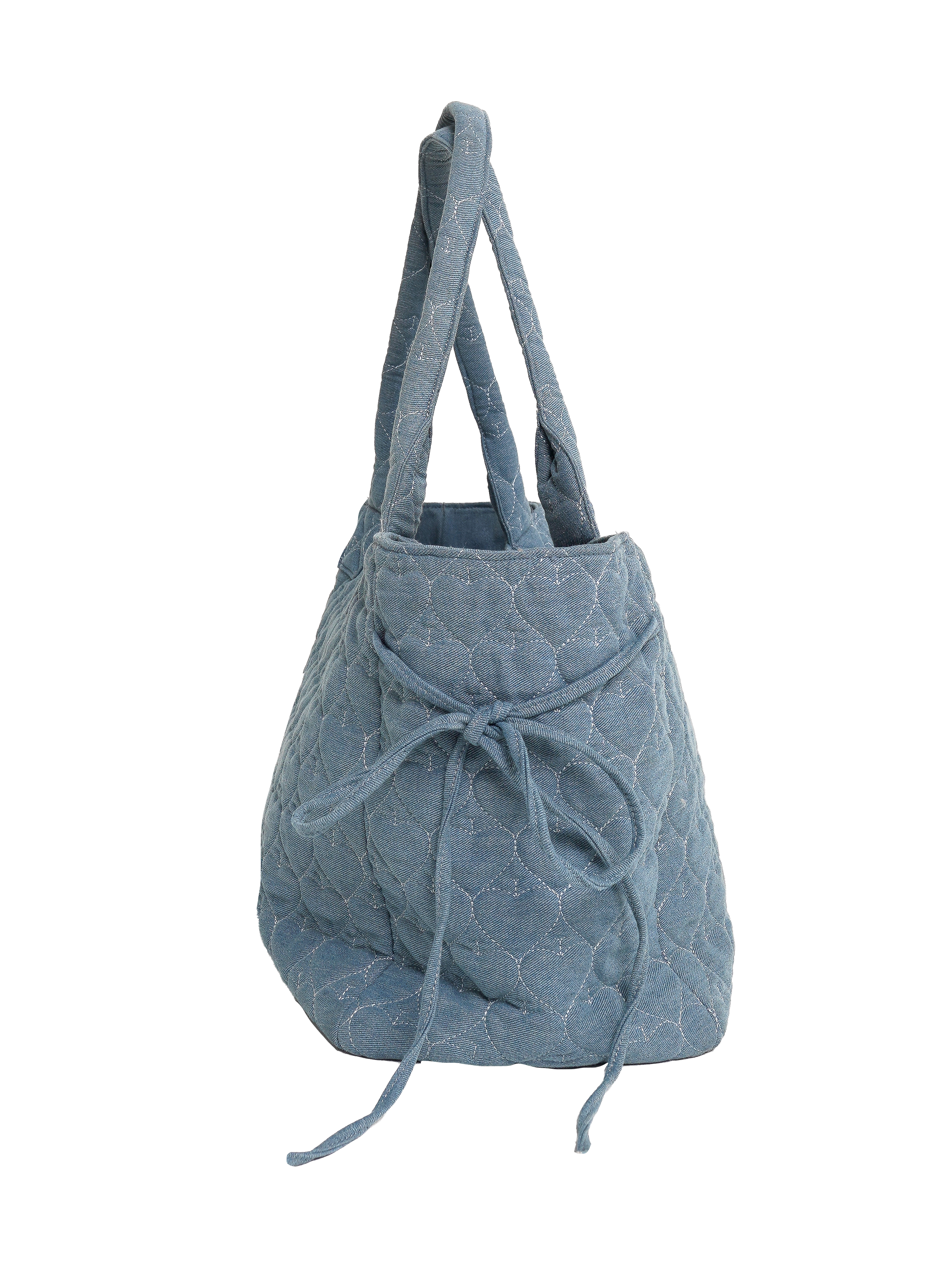DENIM HEARTS MAXI TOTE