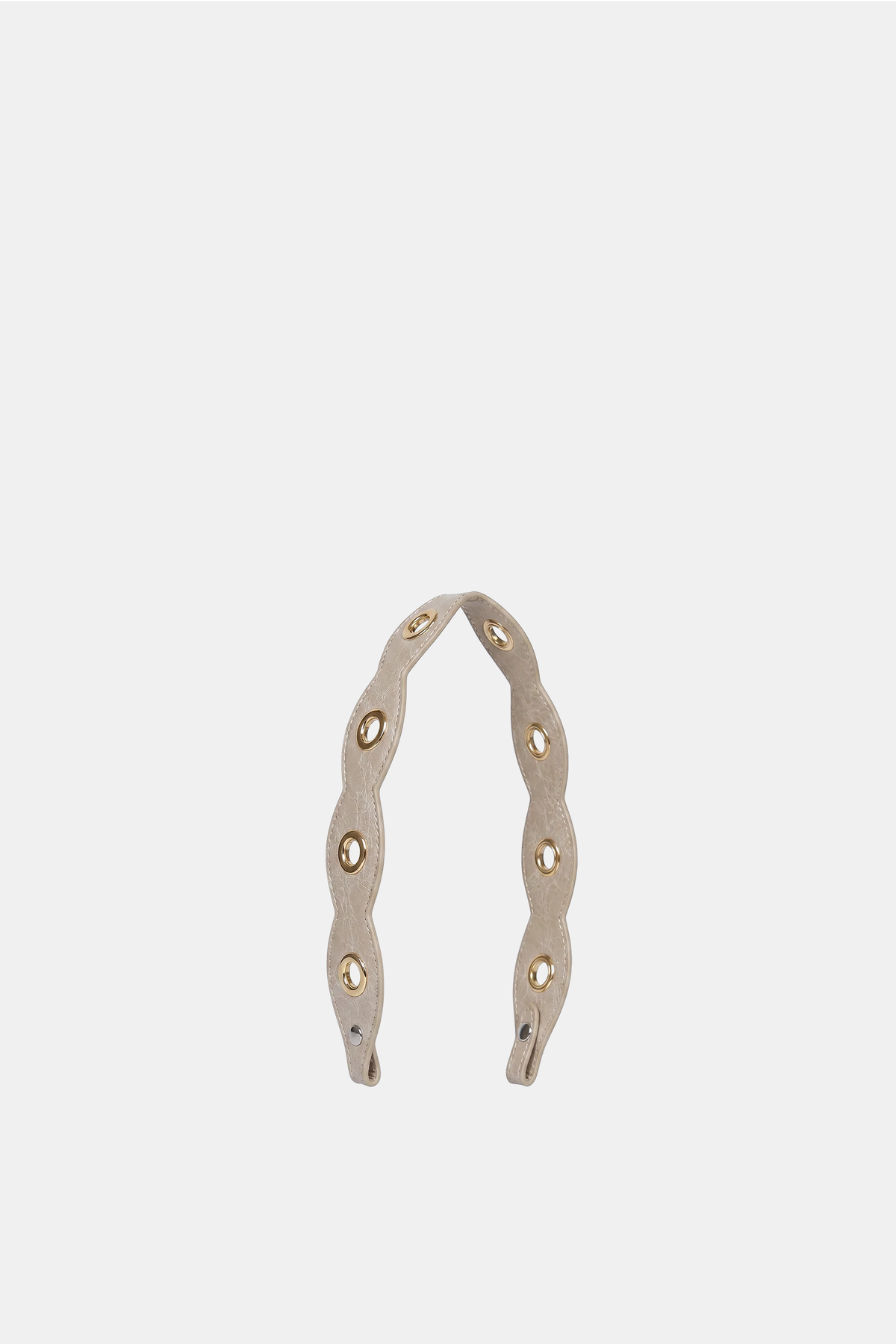 Correa Corta Tachuelas Beige