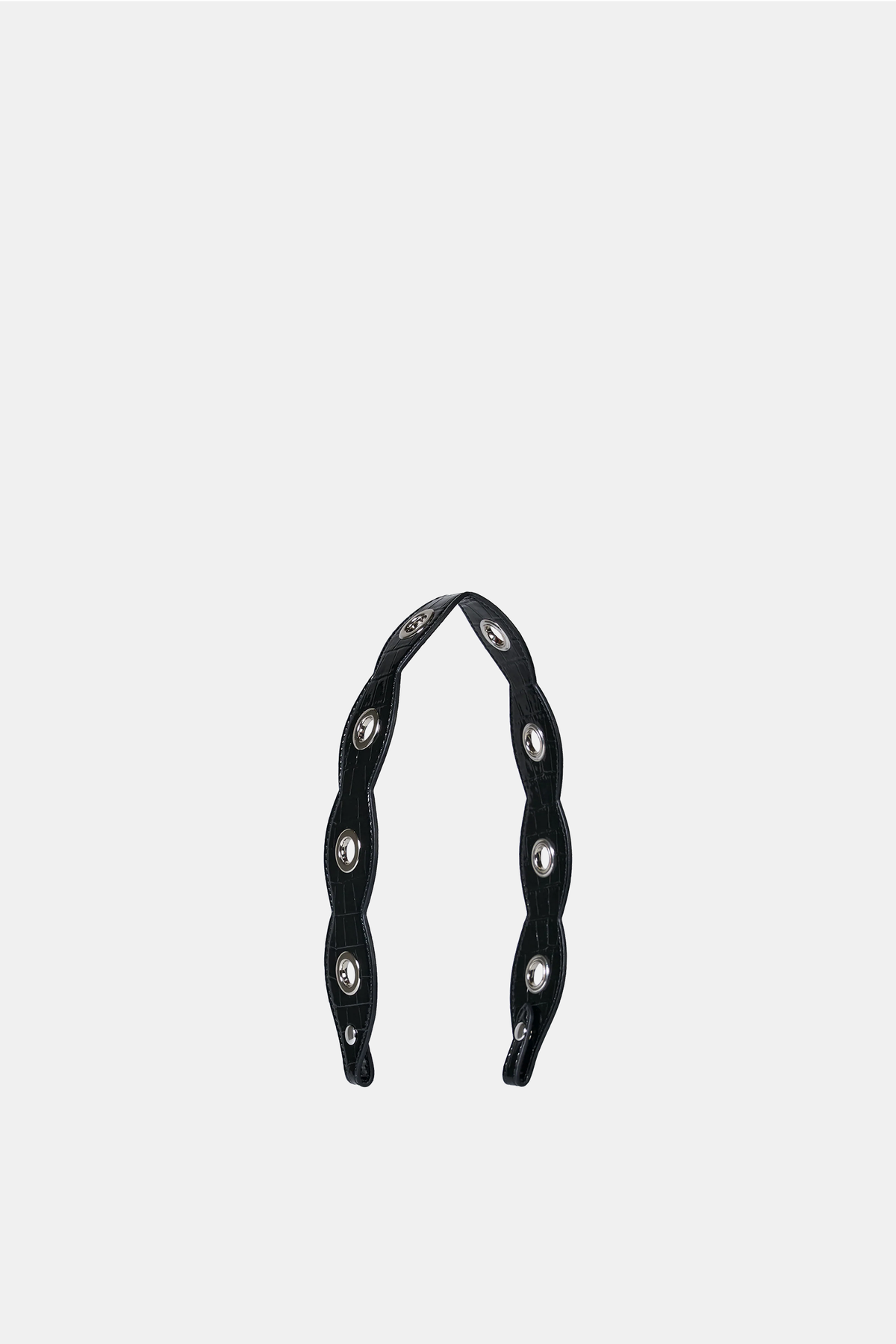Black Studded Short Leash
