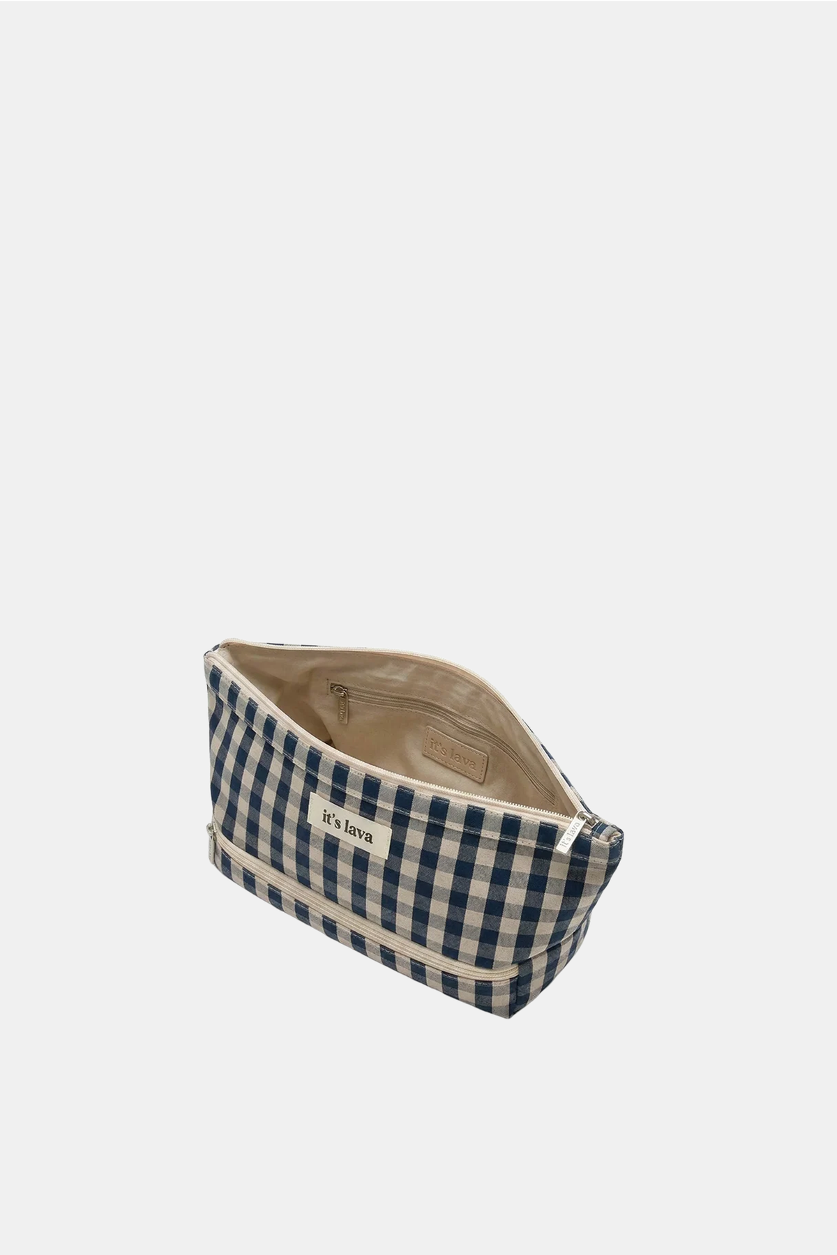 Vichy Blue Toiletry Bag