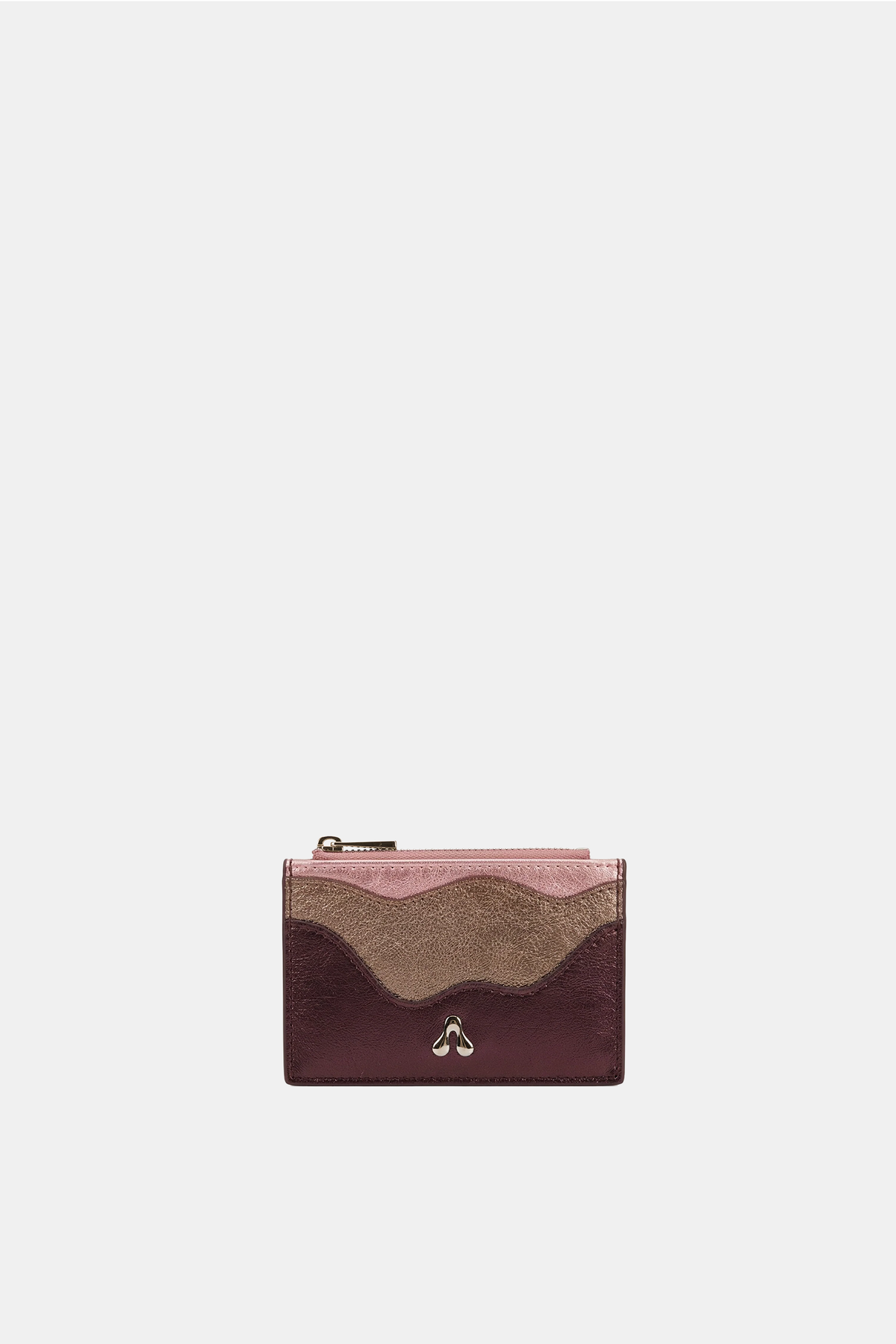 Wavy Garnet Card Holder